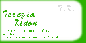 terezia kidon business card